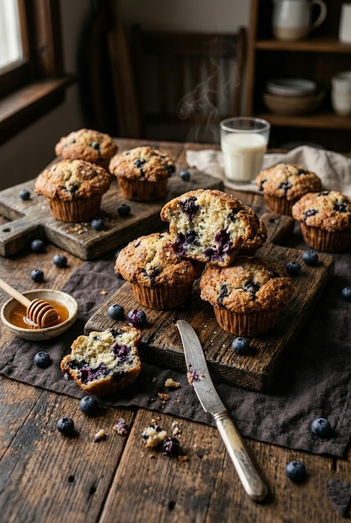 cottage cheese blueberry muffins