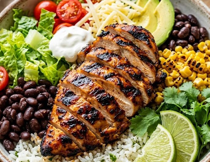 Easy High-Protein Chipotle Chicken and Rice Bowls