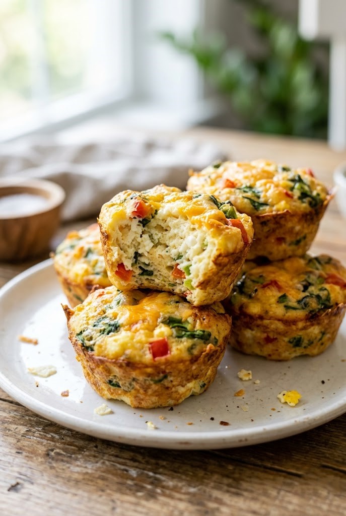 Easy High-Protein Cottage Cheese Egg Muffins