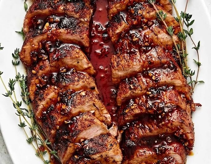 Juicy Honey Garlic Pork Tenderloin