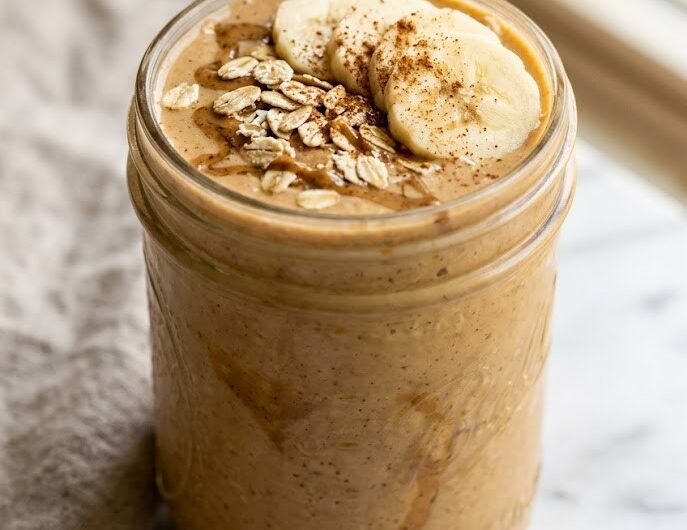 High-Protein Peanut Butter Oatmeal Smoothie