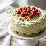 Pistachio Raspberry Cake