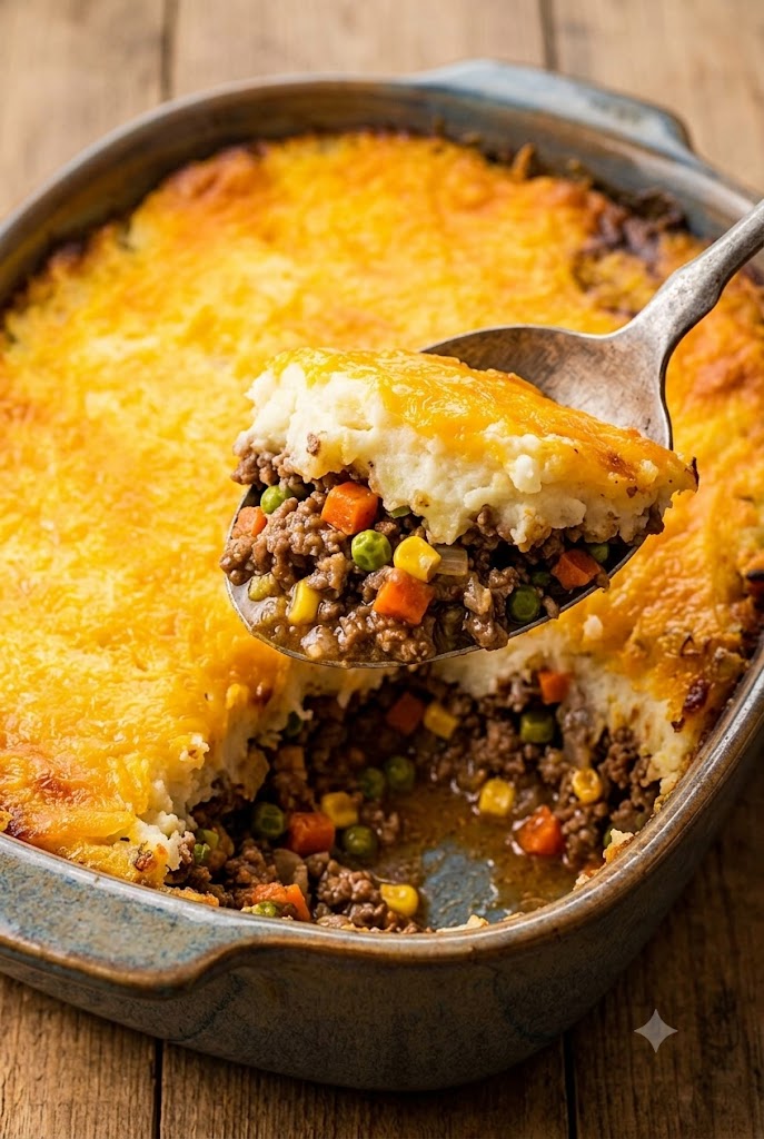 Crockpot Shepherd's Pie with Ground Beef