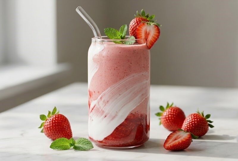Homemade Hailey Bieber Smoothie