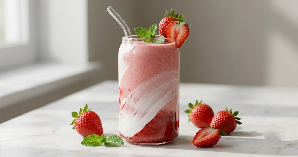 Homemade Hailey Bieber Smoothie