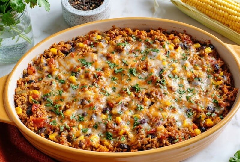 Mexican Ground Turkey Casserole
