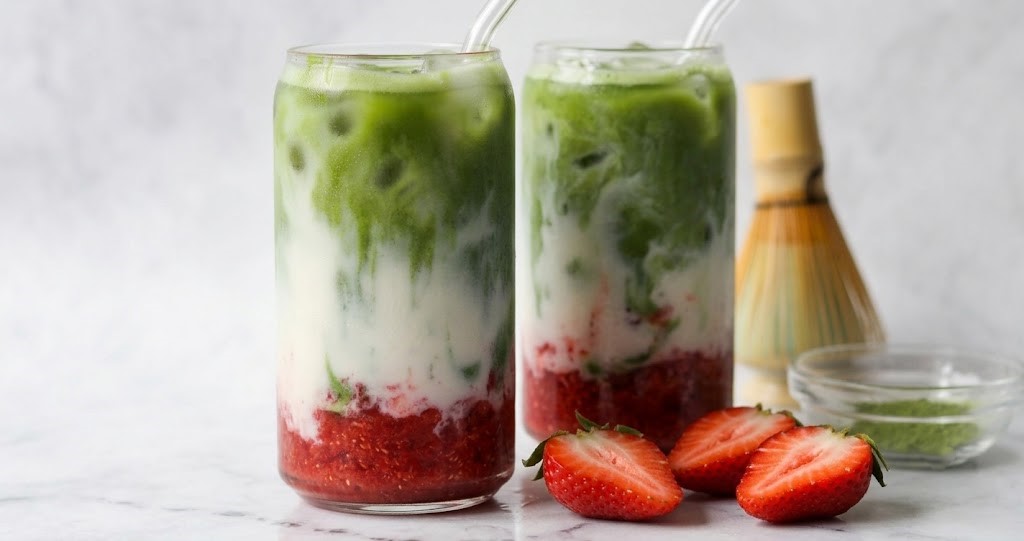 Strawberry Matcha Latte Recipe